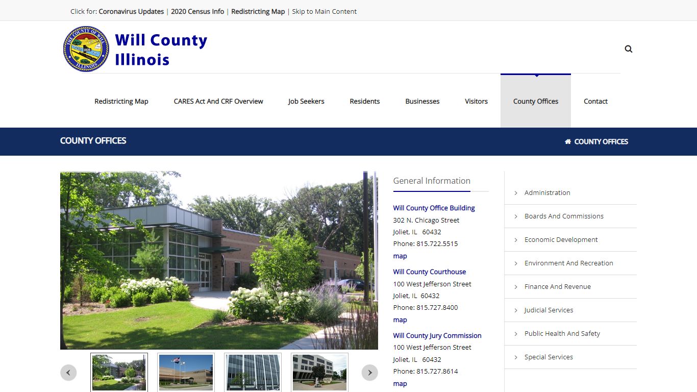 County Offices - Will County, Illinois